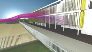 flux d'air data center